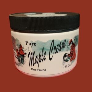 A jar of 16 oz Pure Maple Cream