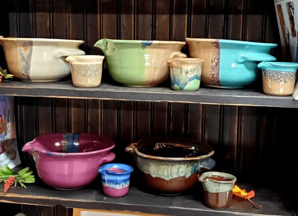 Different kinds of ceramic pots