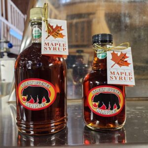 Pack of two maple glass gallons syrup